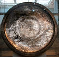 Byzantine silver platter from Anglo-Saxon Sutton Hoo ship burial site at British Museum. London, United Kingdom.