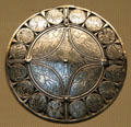 Late Anglo-Saxon silver & niello Fuller Brooch depicting five senses at British Museum. London, United Kingdom.