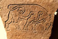 Pictish carving of bull from Grampian, Scotland at British Museum. London, United Kingdom