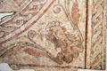 Roman Bacchus floor mosaic detail found Thruxton, Hampshire at British Museum. London, United Kingdom