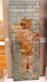 Glazed brick guardsman excavated from Palace of Susa, Iran at British Museum. London, United Kingdom.