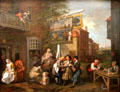 Humours of an Election I: Canvassing painting by William Hogarth at Sir John Soane's Museum. London, United Kingdom.