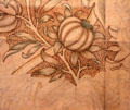 Detail of William Morris' for Lily & Pomegranate wallpaper at Morris Gallery. London, United Kingdom.