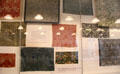 Display of wallpaper & fabric patterns by Morris & Co at Morris Gallery. London, United Kingdom.