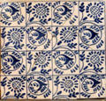 Scroll ceramic tile by William Morris at Morris Gallery. London, United Kingdom