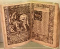 A Dream of John Ball by William Morris with graphics by Edward Burne-Jones for Kelmscott Press a bestselling poem at Morris Gallery. London, United Kingdom.