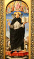 St Vincent Ferrer painting by Francesco del Cossa of Italy at National Gallery. London, United Kingdom.