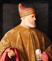 Doge Andrea Gritti portrait by Vincenzo Catena at National Gallery. London, United Kingdom.