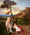 Noli me tangere painting by Titian at National Gallery. London, United Kingdom.