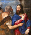 Tribute Money painting by Titian at National Gallery. London, United Kingdom.