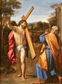 Christ appearing to St Peter on the Appian Way painting by Annibale Carracci at National Gallery. London, United Kingdom.
