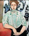 Sculptor & painter Greta Moll portrait by Henri Matisse at National Gallery. London, United Kingdom.