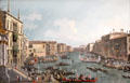 Venice: Regatta on Grand Canal by Canaletto at National Gallery. London, United Kingdom.