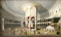 London: Interior of Rotunda at Ranelagh by Canaletto at National Gallery. London, United Kingdom.