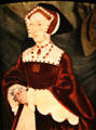 Jane Seymour portrait by studio of Hans Holbein Younger at National Portrait Gallery. London, United Kingdom.