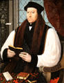 Thomas Cranmer portrait by Gerlach Flicke at National Portrait Gallery. London, United Kingdom.