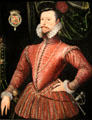 Robert Dudley, Earl of Leicester portrait at National Portrait Gallery. London, United Kingdom.
