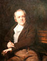 Poet William Blake portrait by Thomas Phillips at National Portrait Gallery. London, United Kingdom.