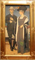 Artists Joseph & Bessie Southall portrait by Joseph Southall at National Portrait Gallery. London, United Kingdom.