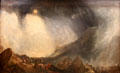 Now Storm: Hannibal & his army crossing the alps painting by Joseph Mallord William Turner at Tate Britain. London, United Kingdom.