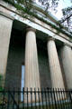 Neoclassical columns of Christ Episcopal Church. Mobile, AL.