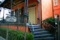 Curved cast iron steps of Chandler House. Mobile, AL.