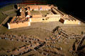 Model of Spanish siege of Fort Charlotte at Fort Condé Museum. Mobile, AL.