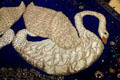 Swan design on robe at Mobile Carnival Museum. Mobile, AL.