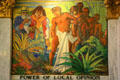 Art Deco mural of Power of Local Opinion by John Augustus Walker at Mobile Museum. Mobile, AL.