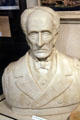 Bust of Confederate Admiral Franklin Buchanan who commanded the ironclad CSS Virginia at Mobile Museum. Mobile, AL.