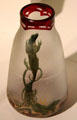 Art Nouveau glass vase with Salamanders by Nový Bor School of Bohemia at Mobile Museum of Art. Mobile, AL
