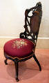 Chair with bentwood back by Henry Bletcher at Bragg-Mitchell Mansion. Mobile, AL.