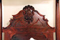 Carving details of headboard of half canopy bed at Bragg-Mitchell Mansion. Mobile, AL.
