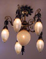 Ceiling light fixture at Bragg-Mitchell Mansion. Mobile, AL.