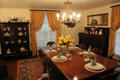 Dining room at Historic Oakleigh Museum House. Mobile, AL.