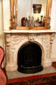 Carerra marble fireplace in living room at Richards-DAR House Museum. Mobile, AL