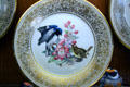 Birds & flowers plate in Boehm Porcelain collection at Bellingrath House. Theodore, AL.