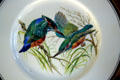 Kingfishers plate in Boehm Porcelain collection at Bellingrath House. Theodore, AL.