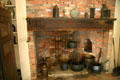 Kitchen fireplace in 18th C house at Historic Arkansas Museum. Little Rock, AR.