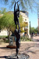 Acrobatic statues at Herberger Theater Center. Phoenix, AZ.
