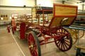 Horse drawn fire ladder wagon in Hall of Flame. Phoenix, AZ.