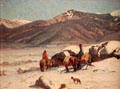 Trail Through the Snow painting by Oscar E. Berninghaus at Tucson Museum of Art. Tucson, AZ.