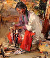 Indian with Corn painting by Nicolai Fechin at Tucson Museum of Art. Tucson, AZ.