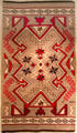 Navajo crystal pictorial rug at Tucson Museum of Art. Tucson, AZ.