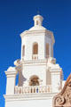 Octagonal tower of at Mission San Xavier del Bac. Tucson, AZ.