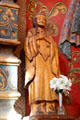 Native saint sculpture at Mission San Xavier del Bac. Tucson, AZ.