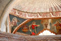 Squinch mural of St Matthew the Evangelist at Mission San Xavier del Bac. Tucson, AZ.