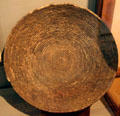 Tohono O'odham coiled bowl basket at Arizona Historical Society Museum Downtown. Tucson, AZ.