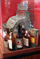 Cash register & liquor bottles at Arizona Historical Society Museum Downtown. Tucson, AZ.