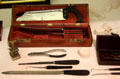 Civil War era surgical kit at Fort Lowell Museum. Tucson, AZ.
